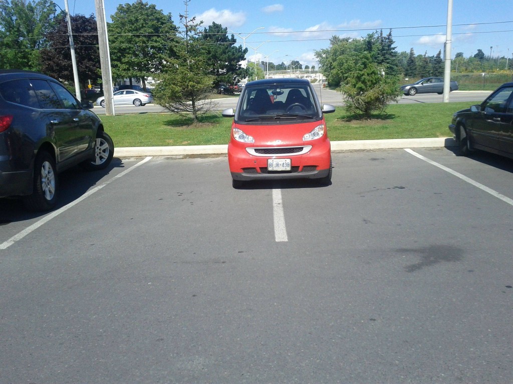 Two parking spaces?