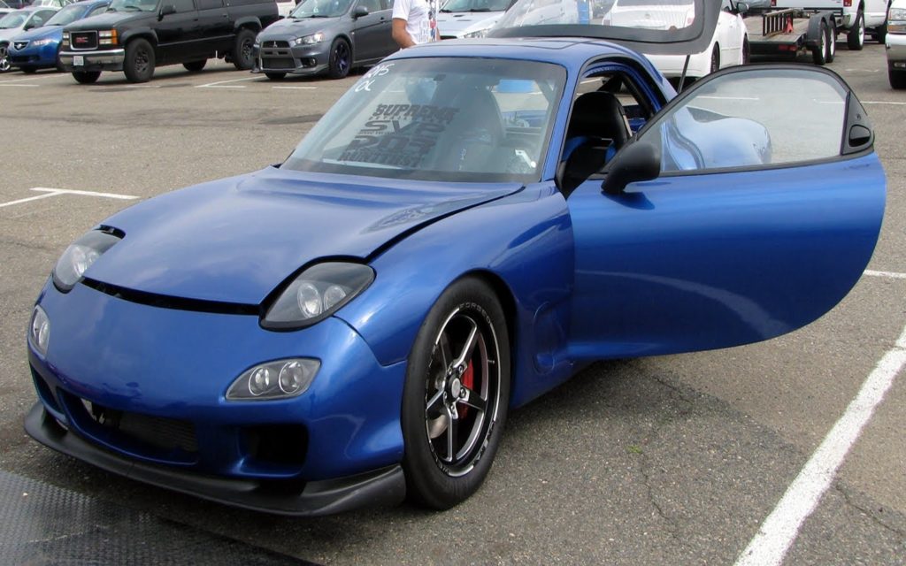 Mazda RX-7 with an LS V8 engine