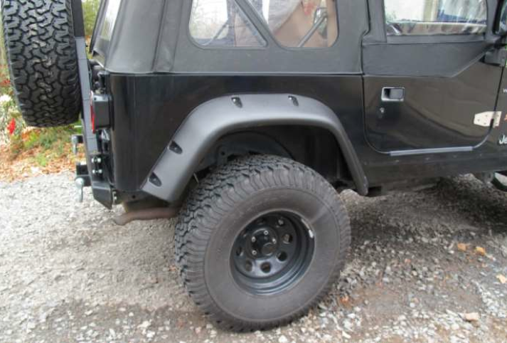 EGR Flare fit up on Jeep rear fender