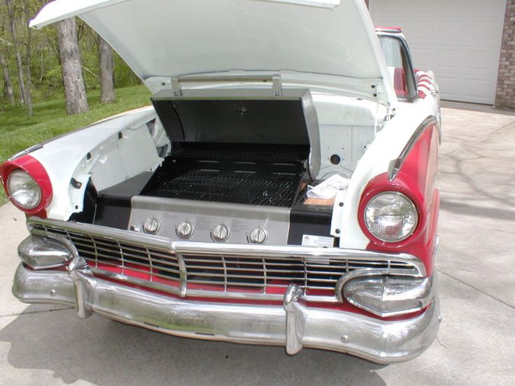 1956 Ford Convertible Becomes bbq Grill